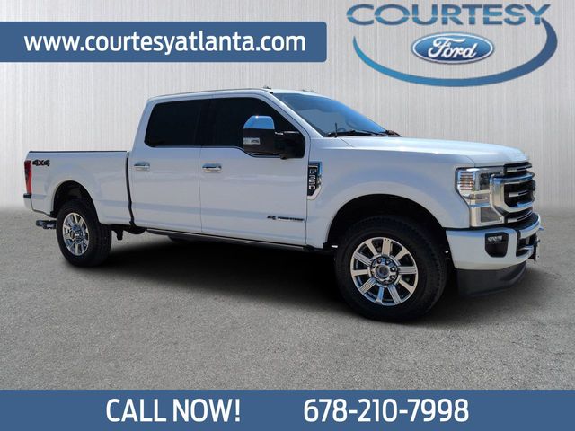 Star White Metallic Tri-Coat 2022 Ford F-350 Super Duty Pickup Truck Four-Wheel Drive Automatic