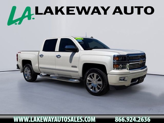 White Diamond Clearcoat 2014 Chevrolet Silverado 1500 High Country Crew Cab 4WD Pickup Truck Four-Wheel Drive 6-Speed Automatic Overdrive
