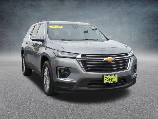 Sterling Gray Metallic 2023 Chevrolet Traverse LT Cloth AWD SUV / Crossover Four-Wheel Drive 9-Speed Automatic