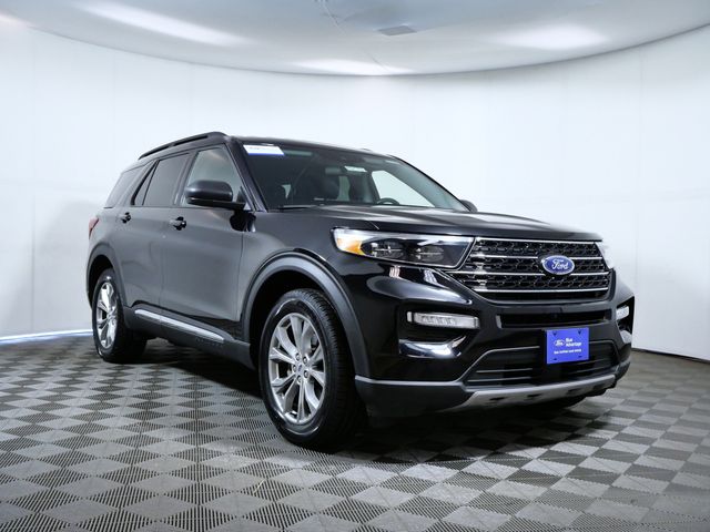 Black Metallic 2023 Ford Explorer SUV / Crossover All-Wheel Drive Automatic