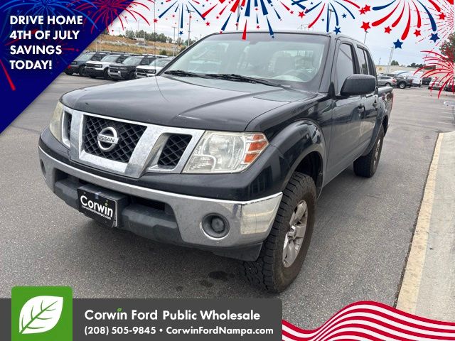 Super Black Metallic 2010 Nissan Frontier Pickup Truck Four-Wheel Drive 5-Speed Automatic Overdrive