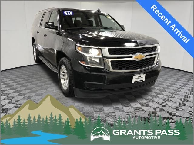 Black 2017 Chevrolet Suburban 1500 LT 4WD SUV / Crossover Four-Wheel Drive 6-Speed Automatic Overdrive