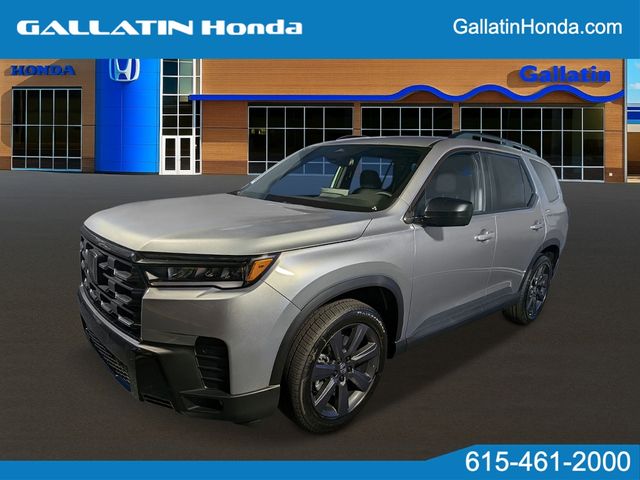 Solar Silver Metallic 2026 Honda Pilot SUV / Crossover Front-Wheel Drive Automatic