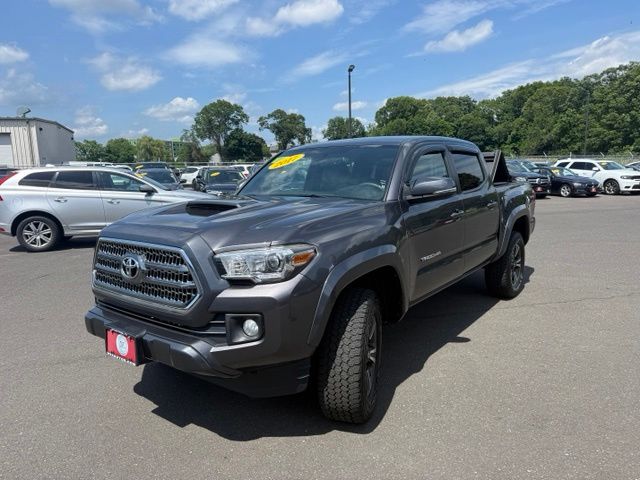 Magnetic Gray Metallic 2017 Toyota Tacoma TRD Sport V6 Double Cab 4WD Pickup Truck Four-Wheel Drive 6-Speed Manual