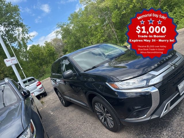 Black 2020 Mitsubishi Outlander ES S-AWC SUV / Crossover All-Wheel Drive Continuously Variable Transmission
