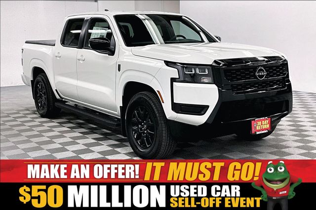 Glacier White 2026 Nissan Frontier Pickup Truck 4X2 9-Speed Automatic Overdrive