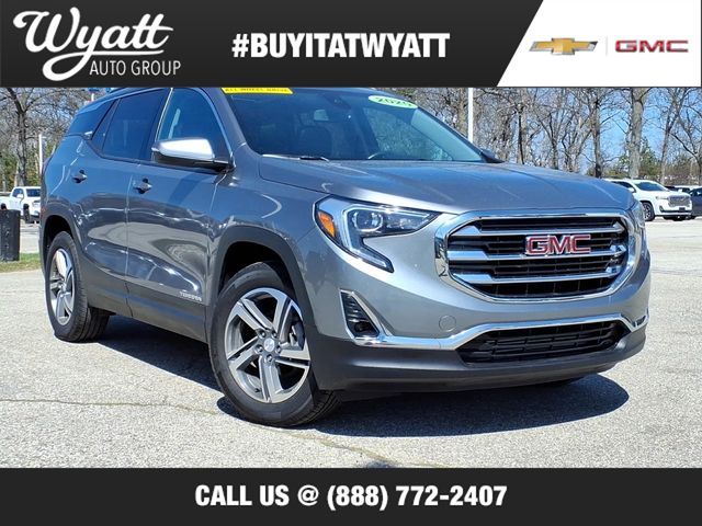 Gray (Satin Steel Metallic) 2020 GMC Terrain SLT AWD SUV / Crossover Four-Wheel Drive 9-Speed Automatic