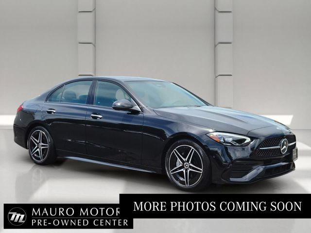 Obsidian Black Metallic 2023 Mercedes-Benz C-Class Sedan All-Wheel Drive 9-Speed Automatic