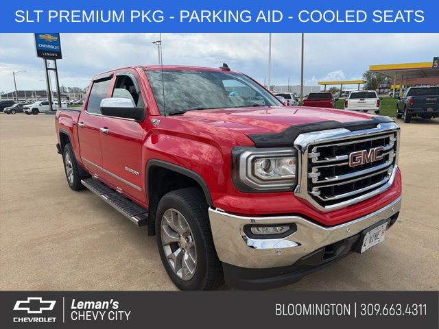 Cardinal Red 2018 GMC Sierra 1500 SLT Crew Cab 4WD Pickup Truck Four-Wheel Drive 6-Speed Automatic Overdrive