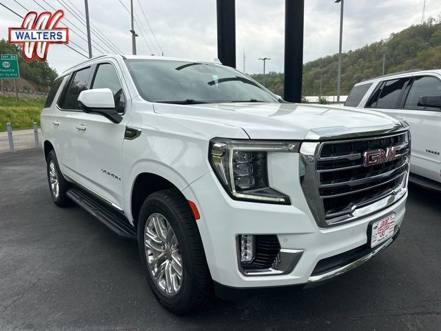 Summit White 2024 GMC Yukon SLT 4WD SUV / Crossover Four-Wheel Drive