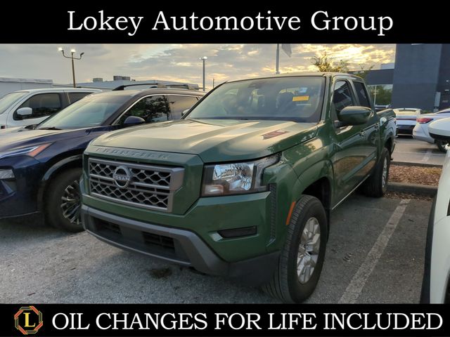 Tactical Green Metallic 2022 Nissan Frontier Pickup Truck Four-Wheel Drive 9-Speed Automatic