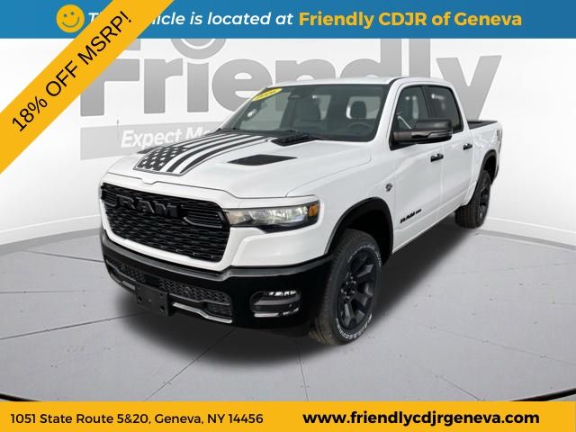 Bright White Clearcoat 2026 RAM 1500 Pickup Truck Four-Wheel Drive 8-Speed Automatic