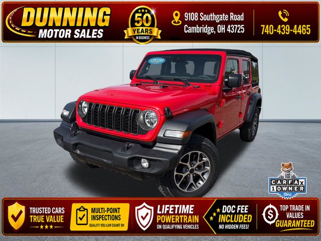 Firecracker Red Clearcoat 2024 Jeep Wrangler SUV / Crossover Four-Wheel Drive 8-Speed Automatic