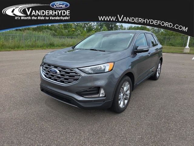 Carbonized Gray Metallic 2024 Ford Edge SUV / Crossover All-Wheel Drive 8-Speed Automatic