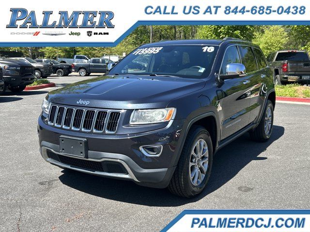 Gray (Maximum Steel Metallic Clearcoat) 2016 Jeep Grand Cherokee Limited 4WD SUV / Crossover Four-Wheel Drive 8-Speed Automatic