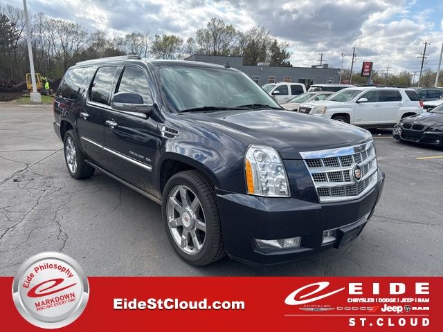 2013 Sapphire Blue Metallic Cadillac Escalade ESV Platinum Edition AWD SUV