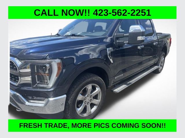 Blue Metallic 2021 Ford F-150 King Ranch SuperCrew 4WD Pickup Truck Four-Wheel Drive Automatic