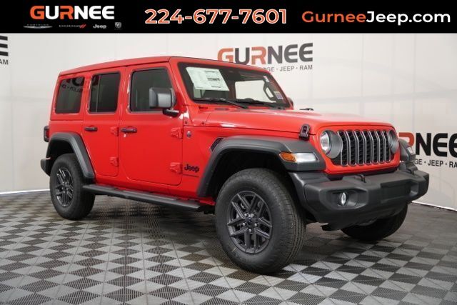 Firecracker Red Clearcoat 2025 Jeep Wrangler SUV / Crossover Four-Wheel Drive 8-Speed Automatic