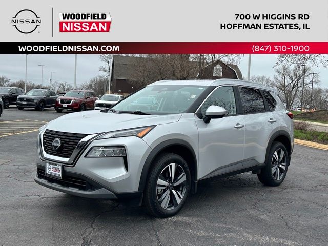 Brilliant Silver Metallic 2023 Nissan Rogue SV AWD SUV / Crossover All-Wheel Drive Continuously Variable Transmission