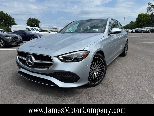 Cirrus Silver Metallic 2024 Mercedes-Benz C-Class Sedan All-Wheel Drive 9-Speed Automatic