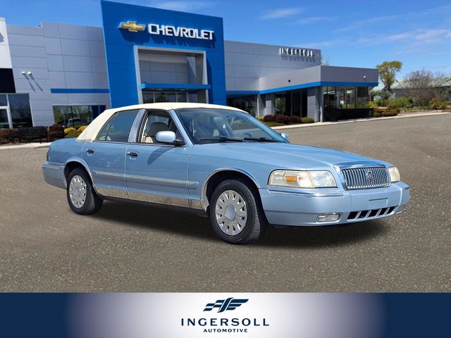 Blue 2008 Mercury Grand Marquis Sedan Rear-Wheel Drive 4-Speed Automatic Overdrive