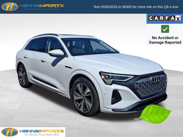 Glacier White 2024 Audi Q8 e-tron SUV / Crossover All-Wheel Drive Automatic