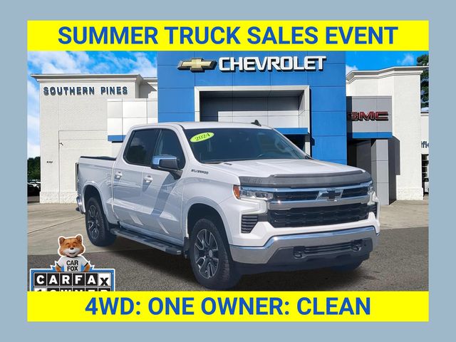 Summit White 2024 Chevrolet Silverado 1500 Pickup Truck Four-Wheel Drive Automatic