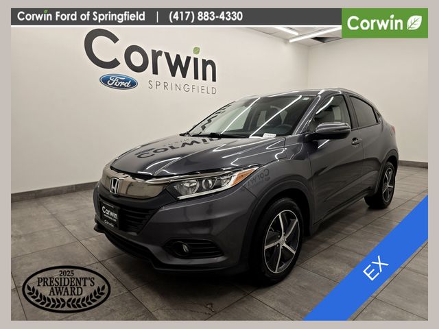 Gray (Modern Steel Metallic) 2022 Honda HR-V SUV / Crossover Front-Wheel Drive Continuously Variable Transmission