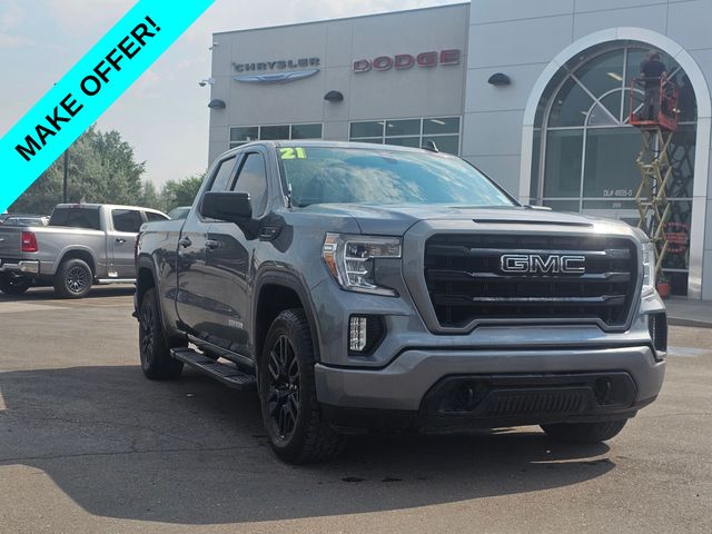 Gray (Satin Steel Metallic) 2021 GMC Sierra 1500 Pickup Truck Four-Wheel Drive 8-Speed Automatic