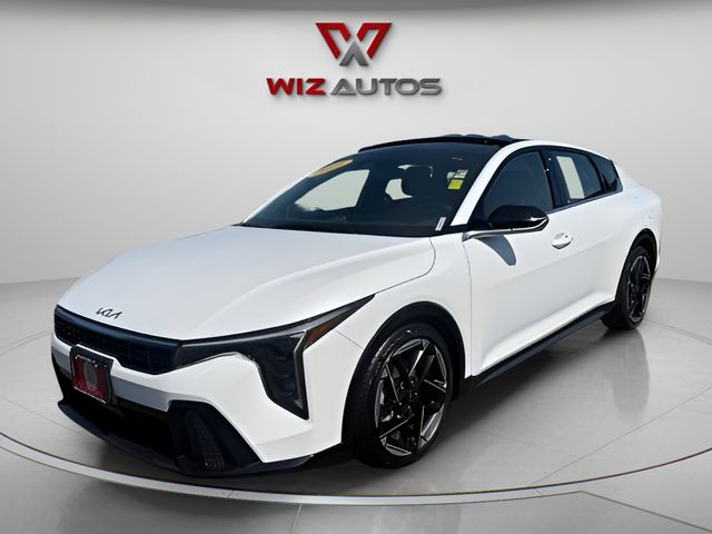 Snow White Pearl 2025 Kia K4 Sedan Front-Wheel Drive Continuously Variable Transmission
