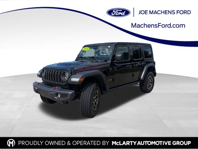 Black Clearcoat 2024 Jeep Wrangler SUV / Crossover Four-Wheel Drive 8-Speed Automatic