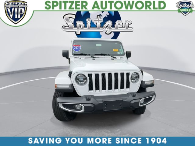 2021 Jeep Wrangler Unlimited Sahara White at Klick Lewis Buick Chevrolet