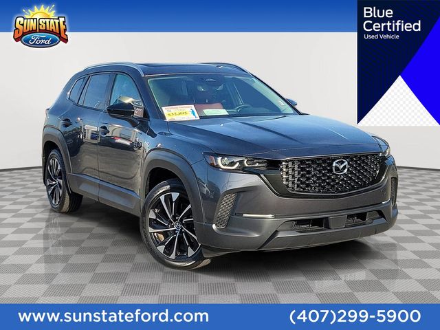 Machine Gray 2025 Mazda CX-50 Hybrid Premium Plus AWD SUV / Crossover All-Wheel Drive Continuously Variable Transmission