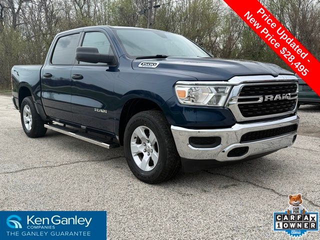 Patriot Blue Pearlcoat 2023 RAM 1500 Pickup Truck Four-Wheel Drive Automatic