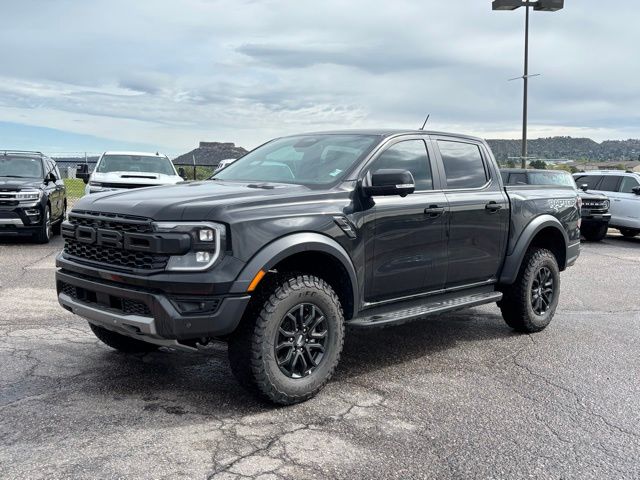 Shadow Black 2025 Ford Ranger Raptor SuperCrew 4WD Pickup Truck Four-Wheel Drive Automatic