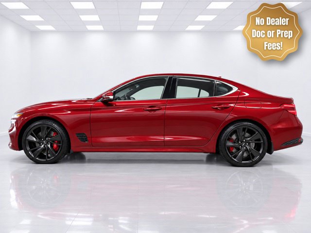 Havana Red 2023 Genesis G70 Sedan Rear-Wheel Drive 8-Speed Automatic