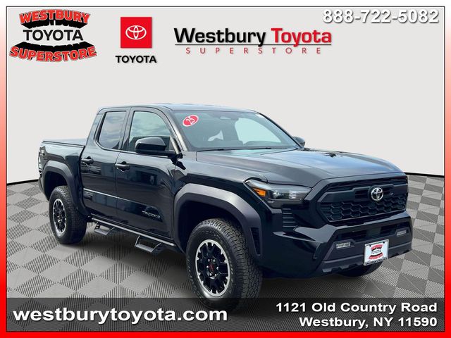 Black 2025 Toyota Tacoma TRD Off-Road Double Cab 4WD Pickup Truck Four-Wheel Drive 8-Speed Automatic