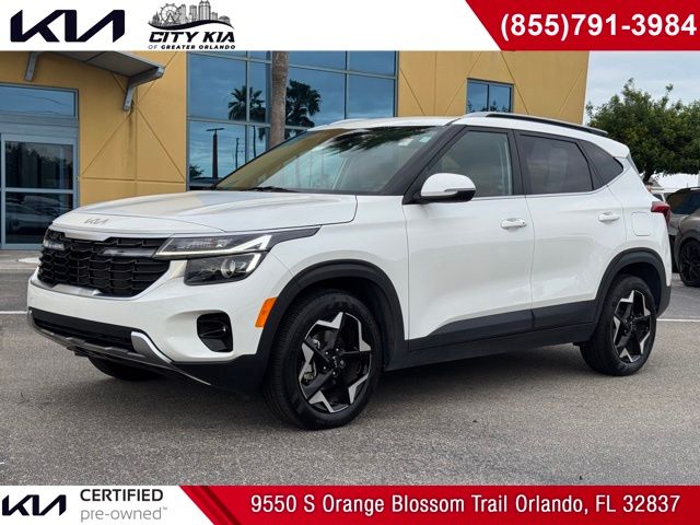 Snow White Pearl 2024 Kia Seltos EX FWD SUV / Crossover Front-Wheel Drive Continuously Variable Transmission