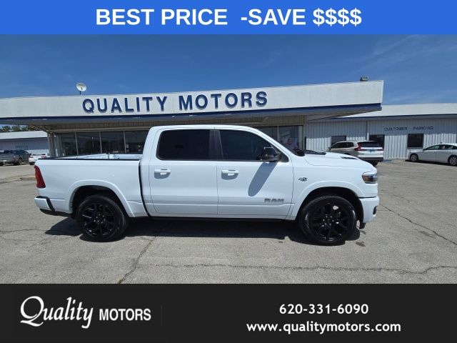 Bright White Clearcoat 2026 RAM 1500 Pickup Truck Four-Wheel Drive 8-Speed Automatic