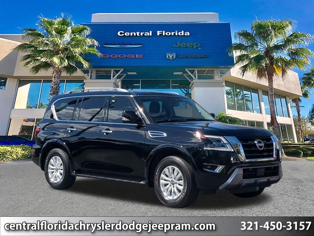 Super Black 2023 Nissan Armada SV 4WD SUV / Crossover Four-Wheel Drive 7-Speed Automatic