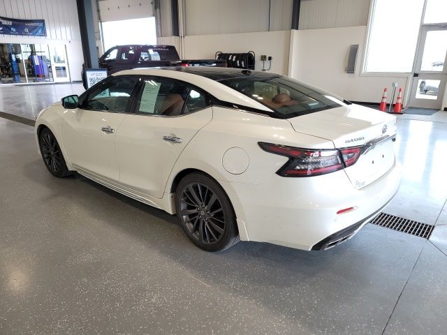 2019 Pearl White Tricoat Nissan Maxima Platinum FWD Sedan