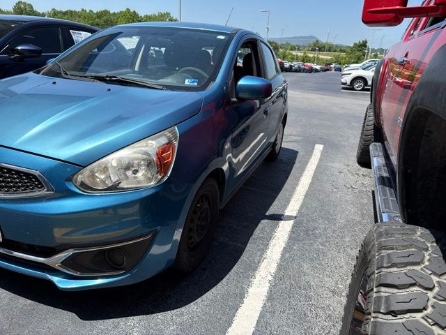 Sapphire Blue 2017 Mitsubishi Mirage Hatchback Front-Wheel Drive Continuously Variable Transmission