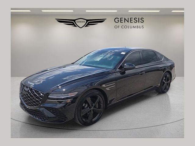 Vik Black 2025 Genesis G80 Sedan All-Wheel Drive 8-Speed Automatic