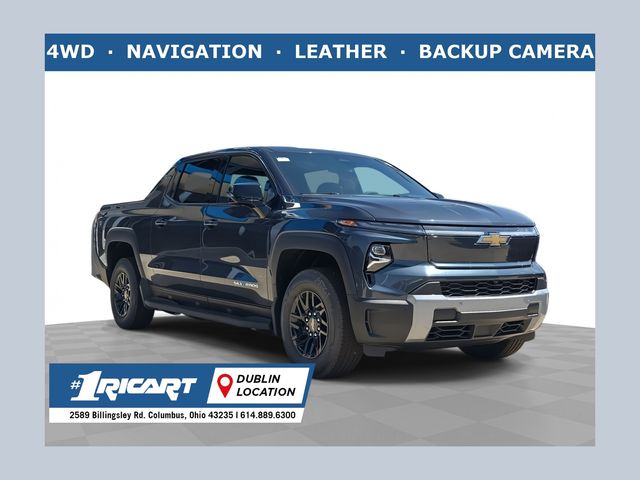 Blue Smoke Metallic 2026 Chevrolet Silverado EV LT Crew Cab (Extended Range) e4WD Pickup Truck All-Wheel Drive 1-Speed Automatic