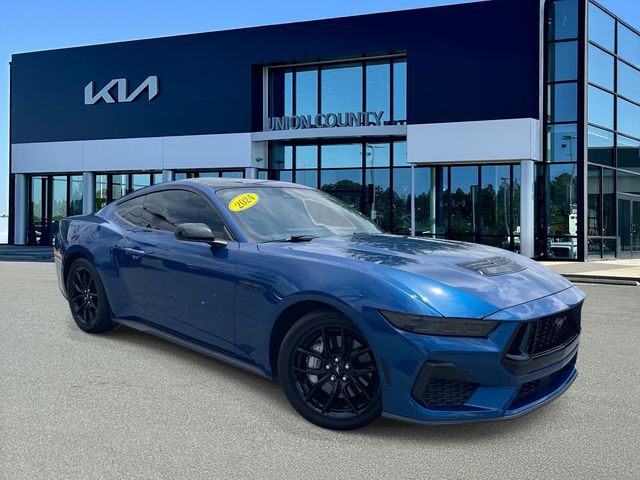 Blue Metallic 2024 Ford Mustang Coupe Rear-Wheel Drive 6-Speed Manual