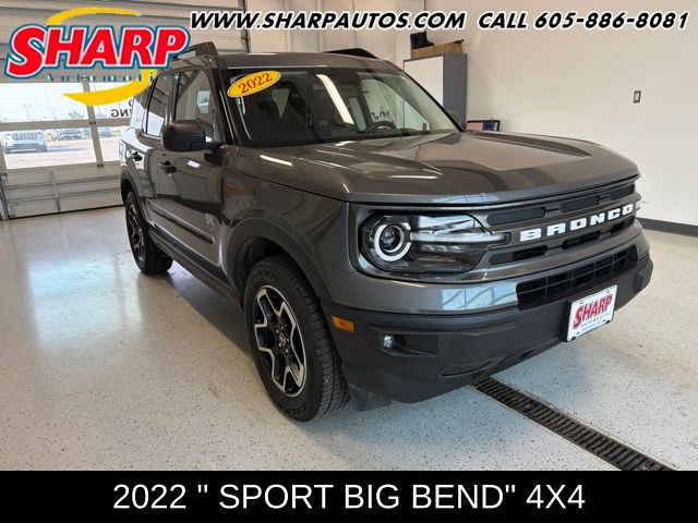 Gray Metallic 2022 Ford Bronco Sport SUV / Crossover All-Wheel Drive 8-Speed Automatic