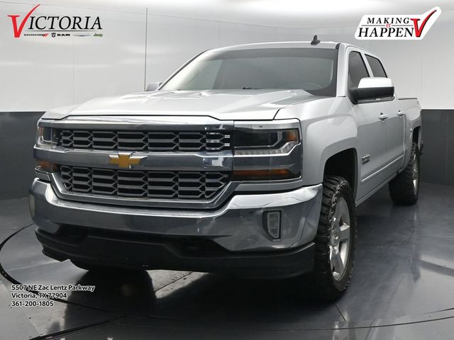 Silver Ice Metallic 2018 Chevrolet Silverado 1500 Pickup Truck Four-Wheel Drive 6-Speed Automatic Overdrive
