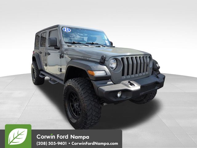 Sting-Gray Clearcoat 2021 Jeep Wrangler SUV / Crossover Four-Wheel Drive 8-Speed Automatic