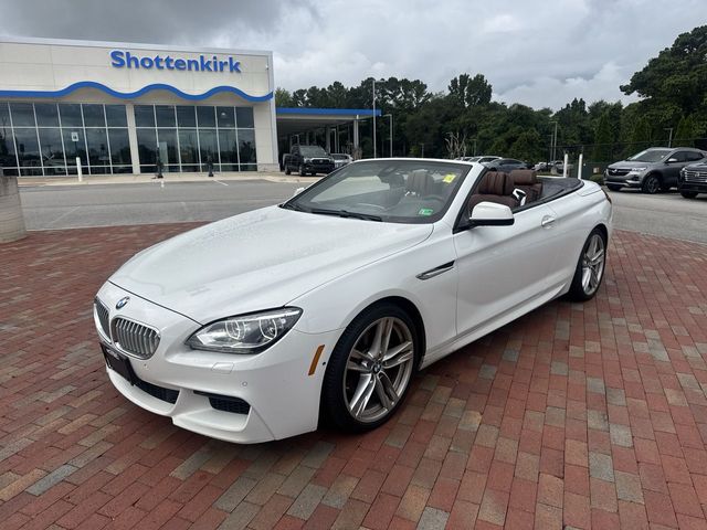 Alpine White 2015 BMW 6 Series Convertible All-Wheel Drive 8-Speed Automatic