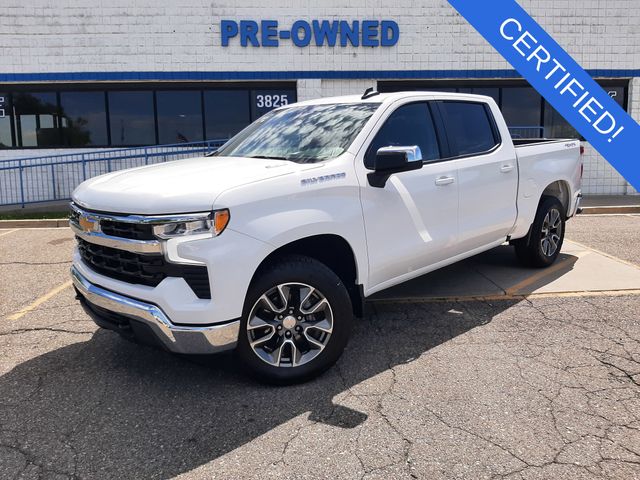 Summit White 2025 Chevrolet Silverado 1500 Pickup Truck Four-Wheel Drive 8-Speed Automatic
